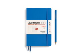 LEUCHTTURM WEEKLY PLANNER 2025 & NB B6+ SC 12 MONTHS SKY 370658